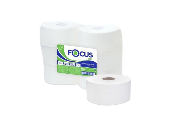 Туалетная бумага Focus Eco Jumbo 525, (299952), 5050777